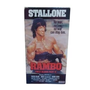 Rambo: First Blood Part II (1985) VHS Tape Action/War Classic